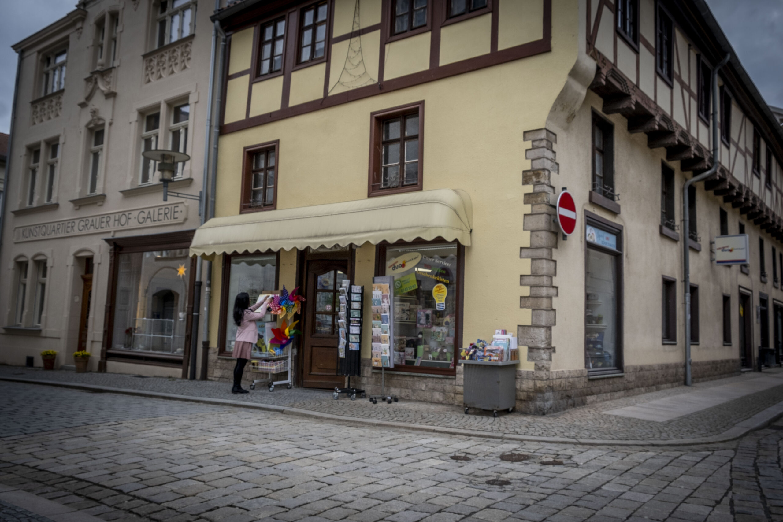 Der Laden ist zentral in der Aschersleber Innenstadt gelegen.